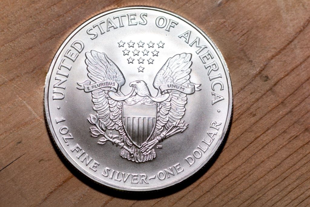 US silver dollar coin